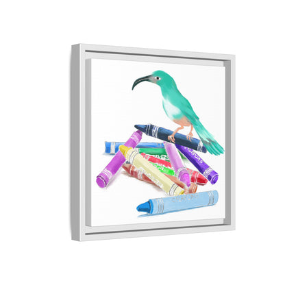 Jolly Birds Matte Canvas Framed