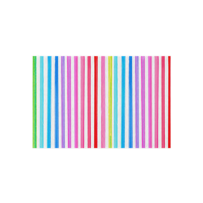 Indoor/Outdoor Rugs Magic of Watercolor Whimsy Stripes
