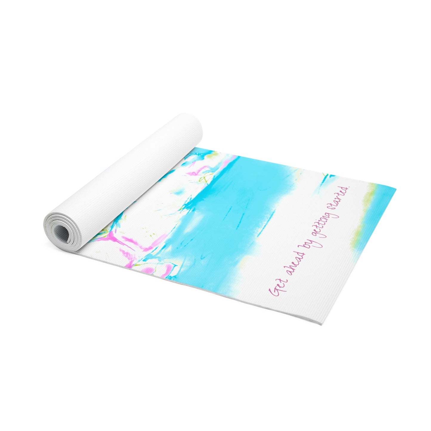 Joyful Landscape Exercise Mat Get ahead by getting started