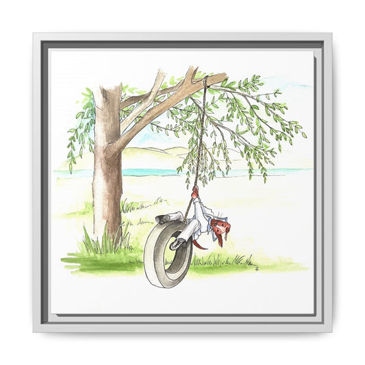 Dogi Fun Matte Canvas Framed