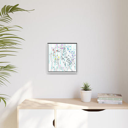 Butterfly Chroma Rain and Shine Matte Canvas, Framed (White)