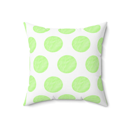Polka Dot Joy Polyester Square Pillow "Sola Gratia…”