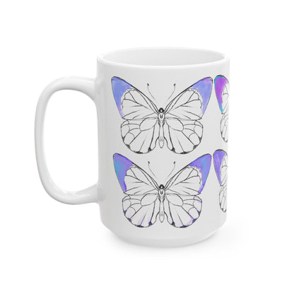 Chroma Ceramic Mug, (11oz, 15oz) Periwinkle Blue