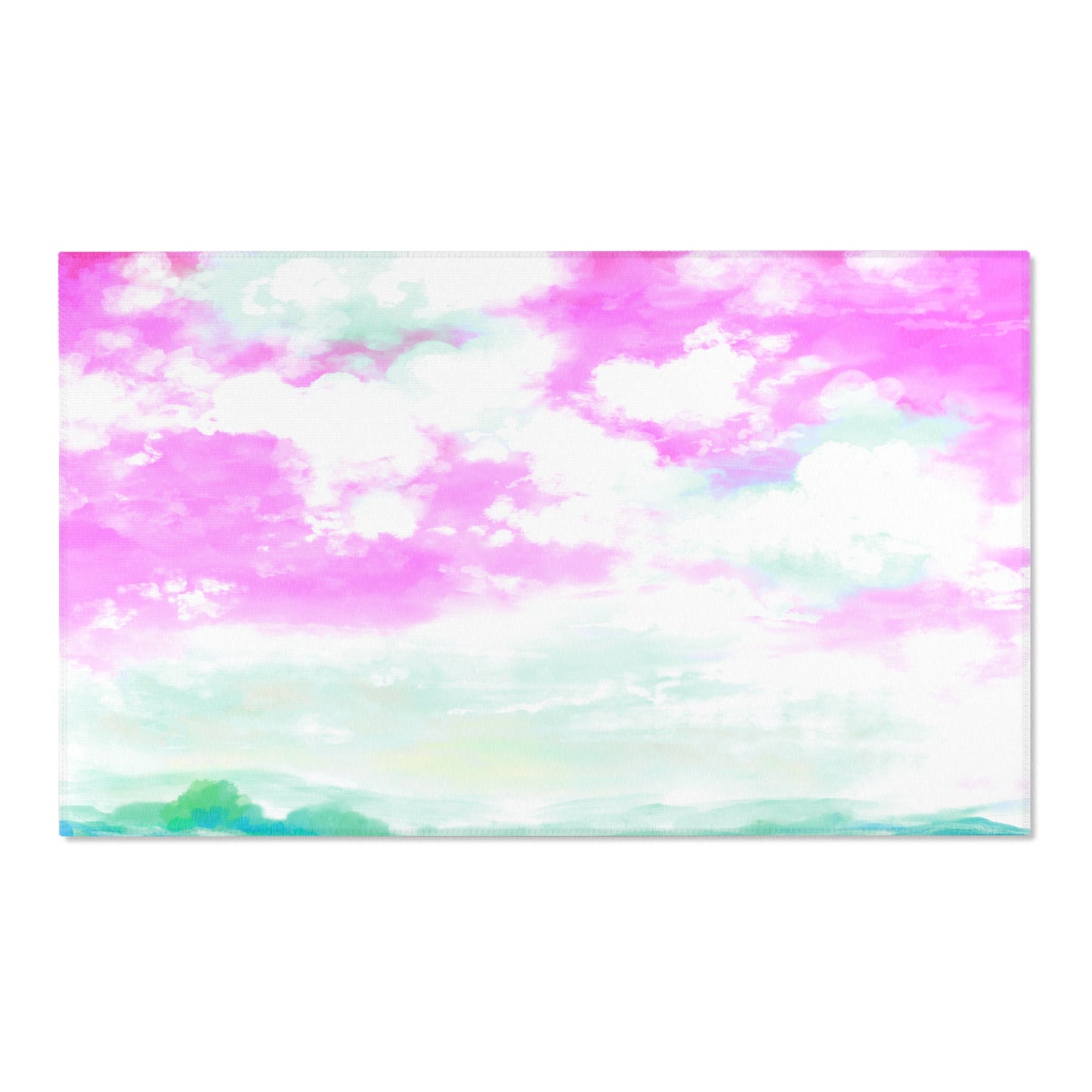 Joyful Landscapes Indoor Area Rug, Pink Sky