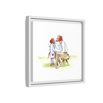 Dogi Fun Matte Canvas Framed