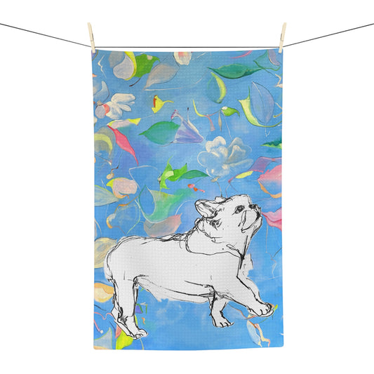 Dish Towels Microfiber Abstract with Dog