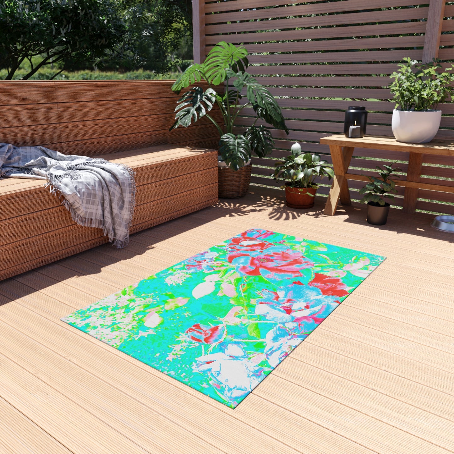 Indoor/Outdoor Rug Abstract Garden Joy