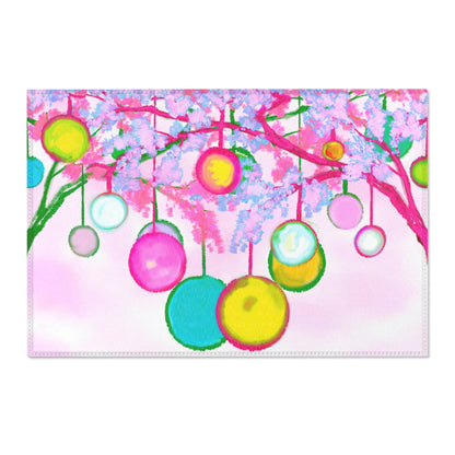Christmas  Rugs Indoor Pink Whimsy Tree