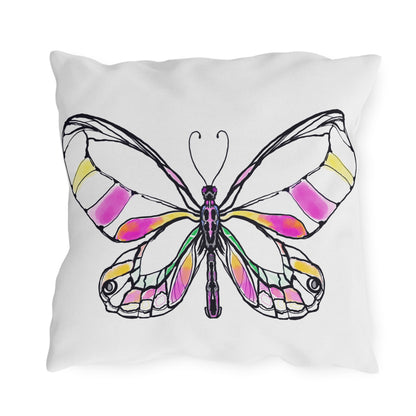 Outdoor Pillows Lulu Butterflies Pink