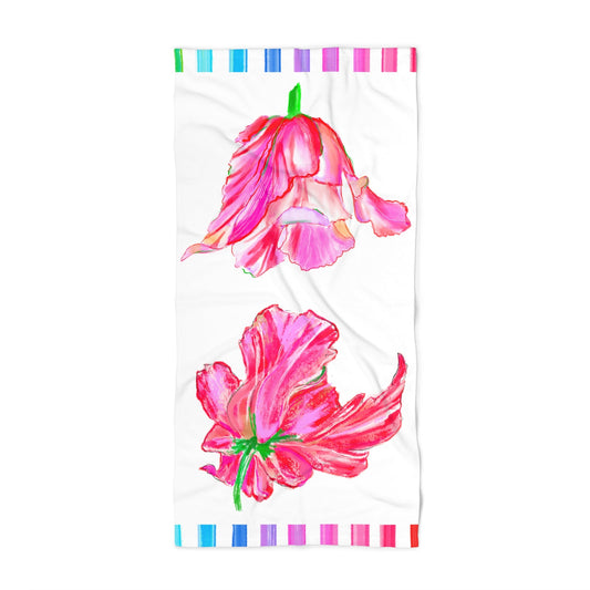 Tulip Love Beach or Bath Towel