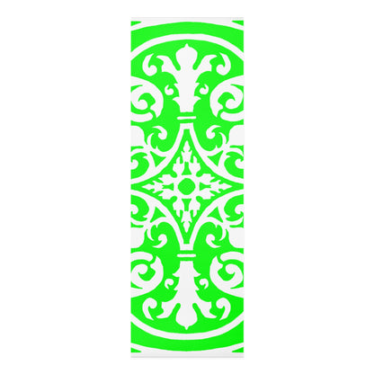 Scrollwork Exercise Mat Green