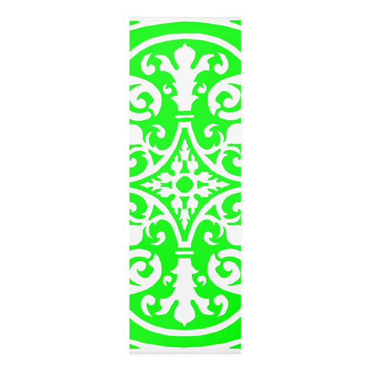 Scrollwork Exercise Mat Green