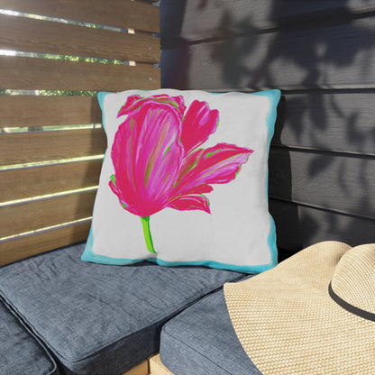 Vibrant Tulips Outdoor Pillows