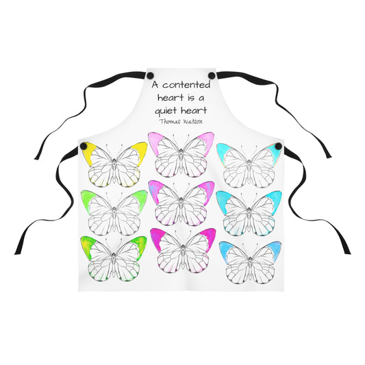 Chroma Apron A contented heart is a quiet heart- Thomas Watson