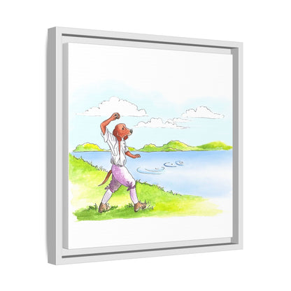 Dogi Fun Matte Canvas Framed