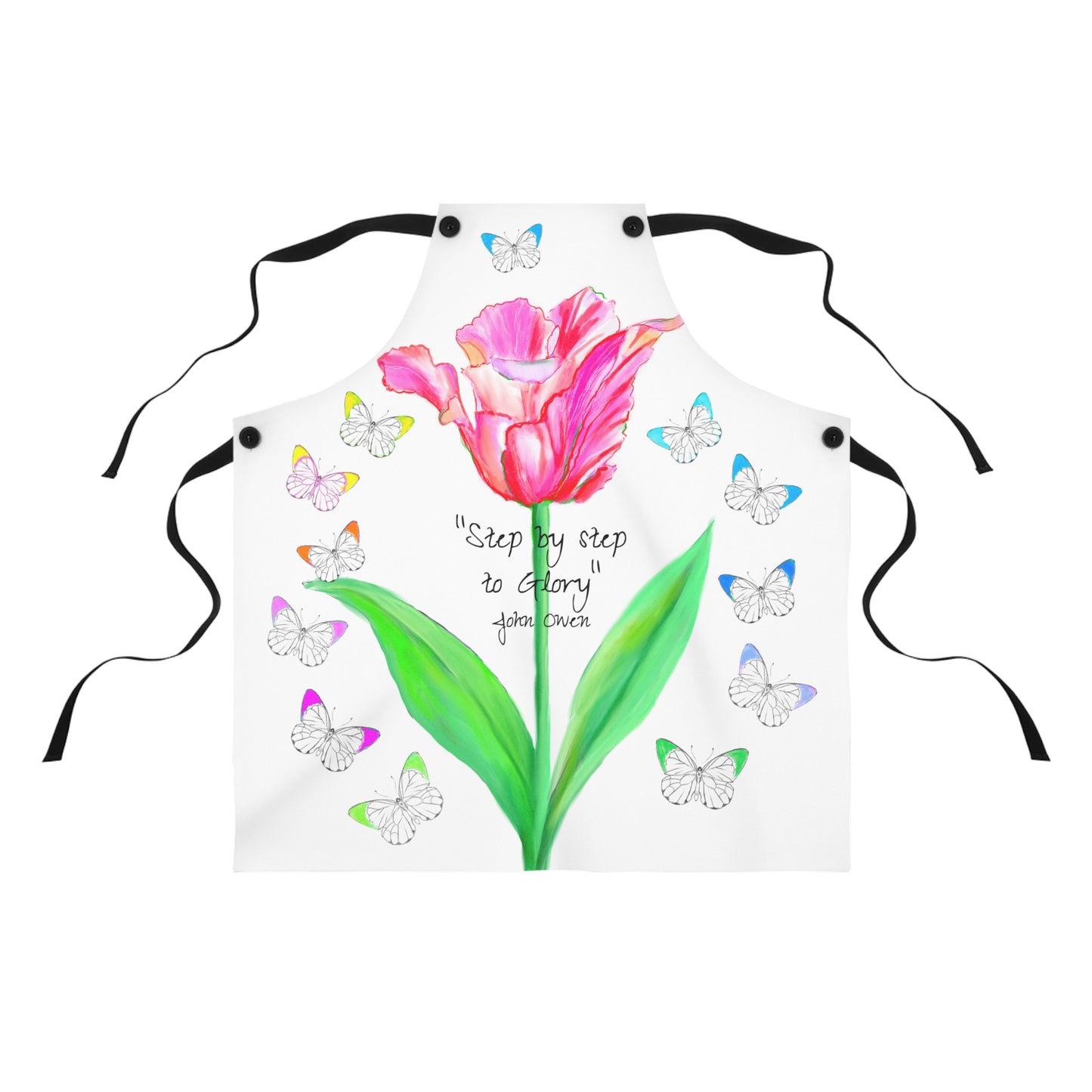 Vibrant Tulips Apron Step By Step to glory John Owen