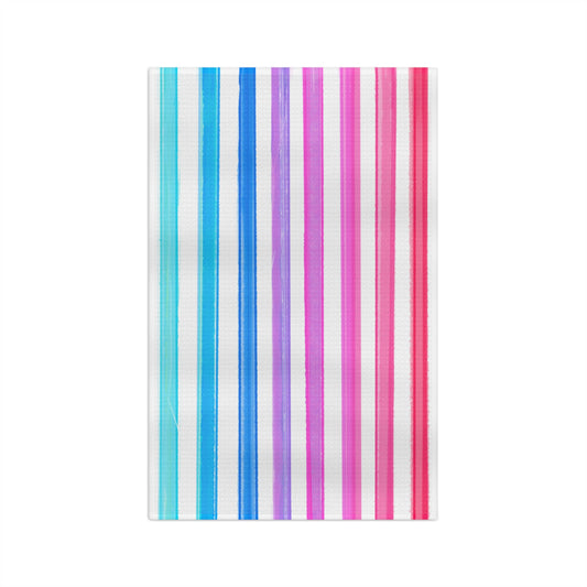 Dish Towels Microfiber Watercolor Stripes