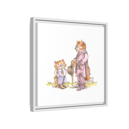 Kitty Fun Matte Canvas Framed