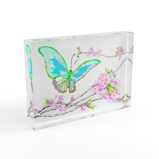 Blossom Whirl Block Aqua