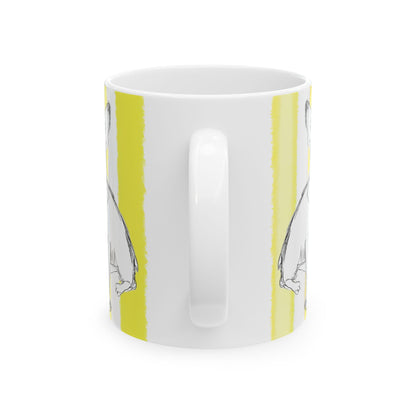 Dogi Fun Mug with Yellow Stripes