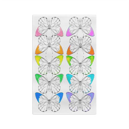 Dish Towels Microfiber Rainbow Butterflies