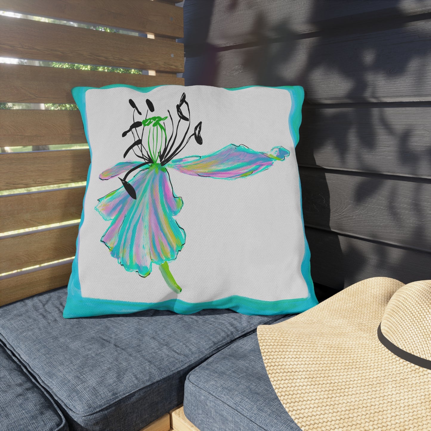 Vibrant Tulips Outdoor Pillows