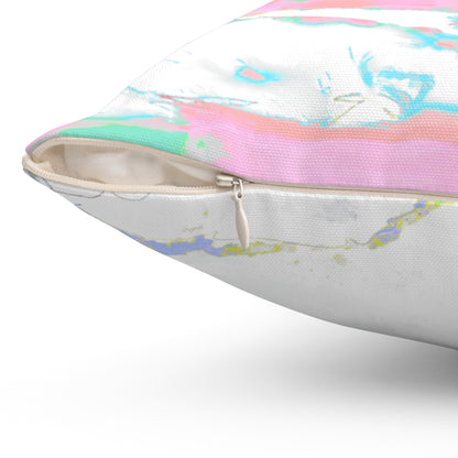 Pillows Spun Polyester Square Serene Watercolor Landscape