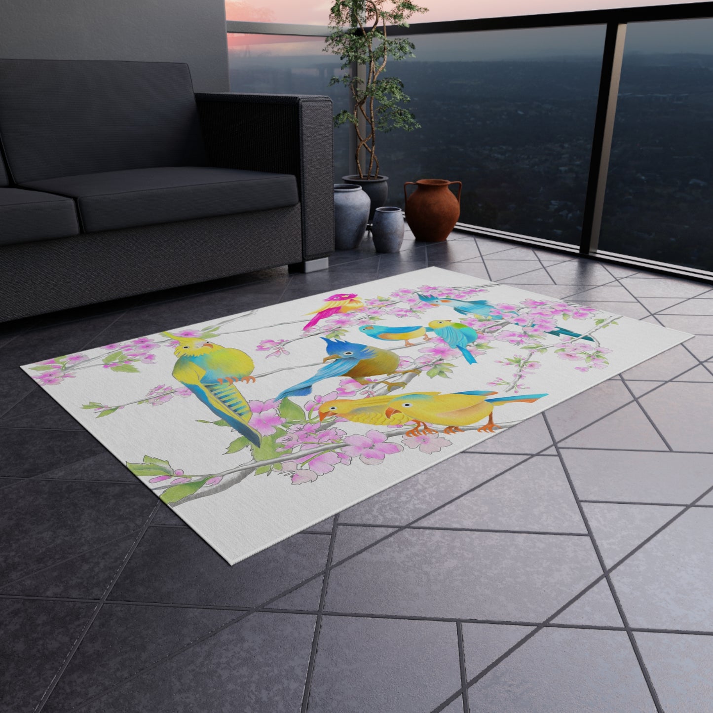Cherry Chirp Indoor/Outdoor Rug