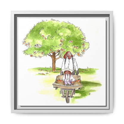 Dogi Fun Matte Canvas Framed
