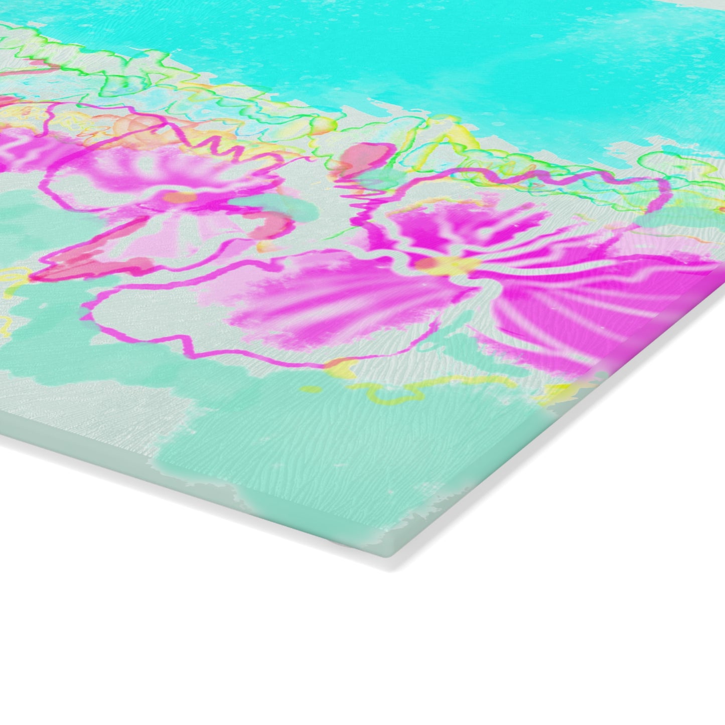 Glass Cutting Board Watercolor Abstract Landscape