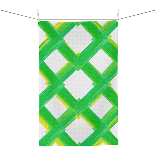 Microfiber Dish Towel Cheerful Lattice
