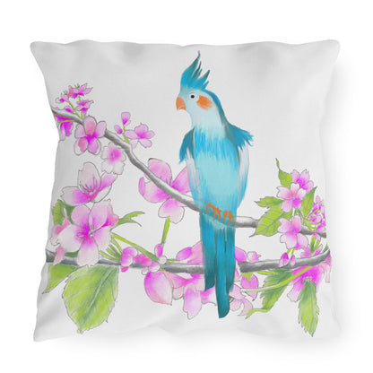 Outdoor Pillows Birdies & Cherry Blossom Branches