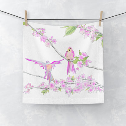 Cherry Chirp Face Towel