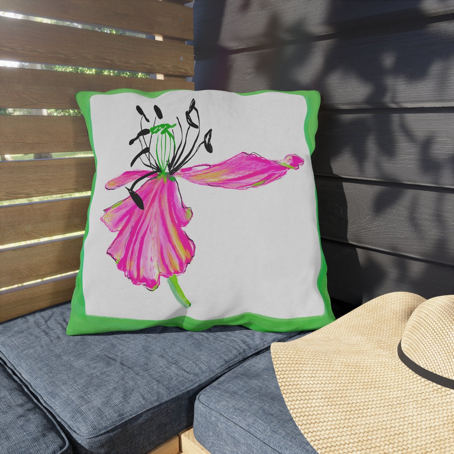 Vibrant Tulips Outdoor Pillows