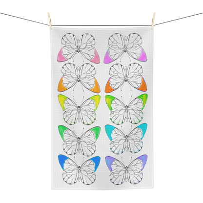 Dish Towels Microfiber Rainbow Butterflies