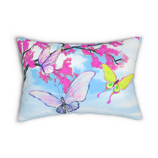 Blossom Whirl Lumbar Pillow