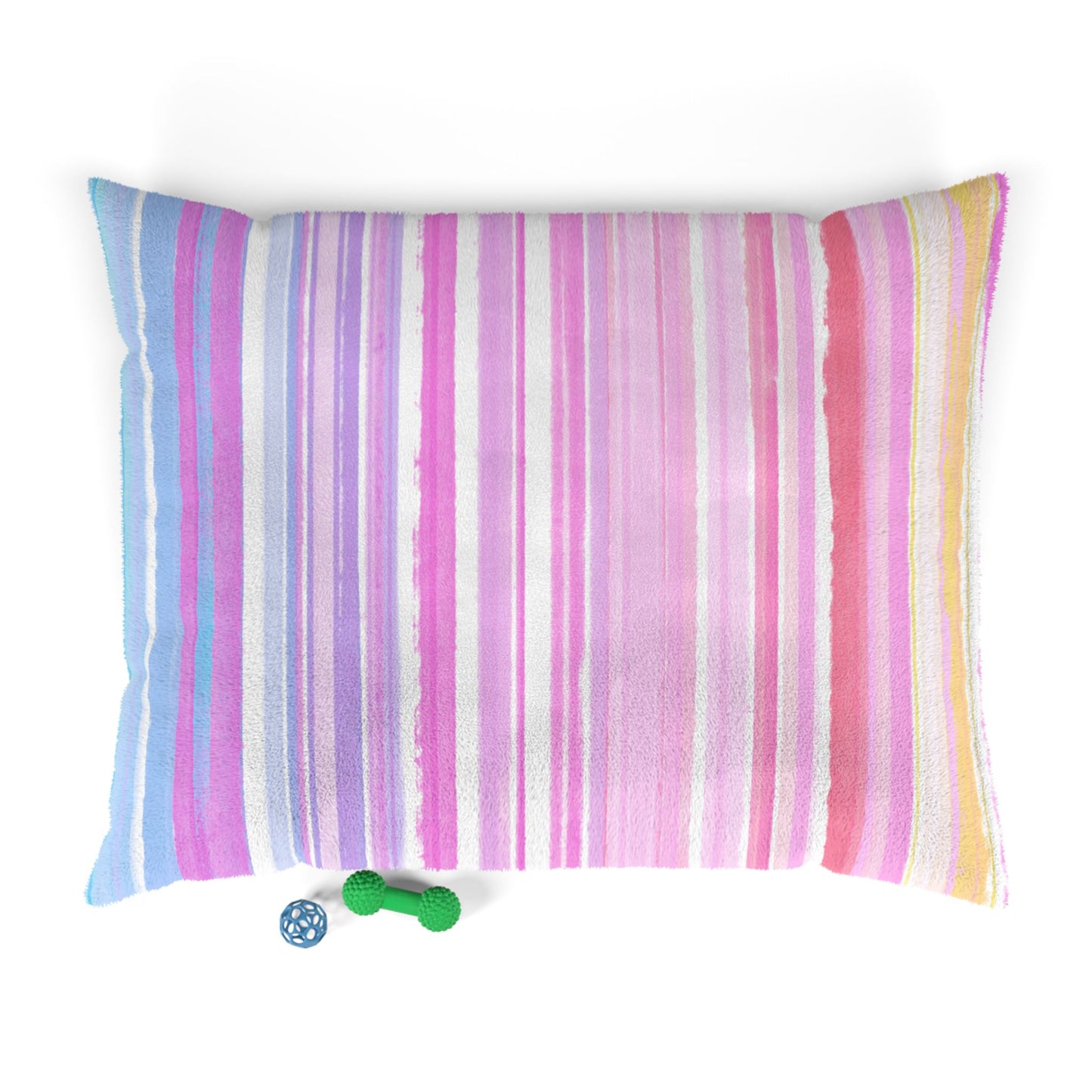 Watercolor Stripes Pet Bed
