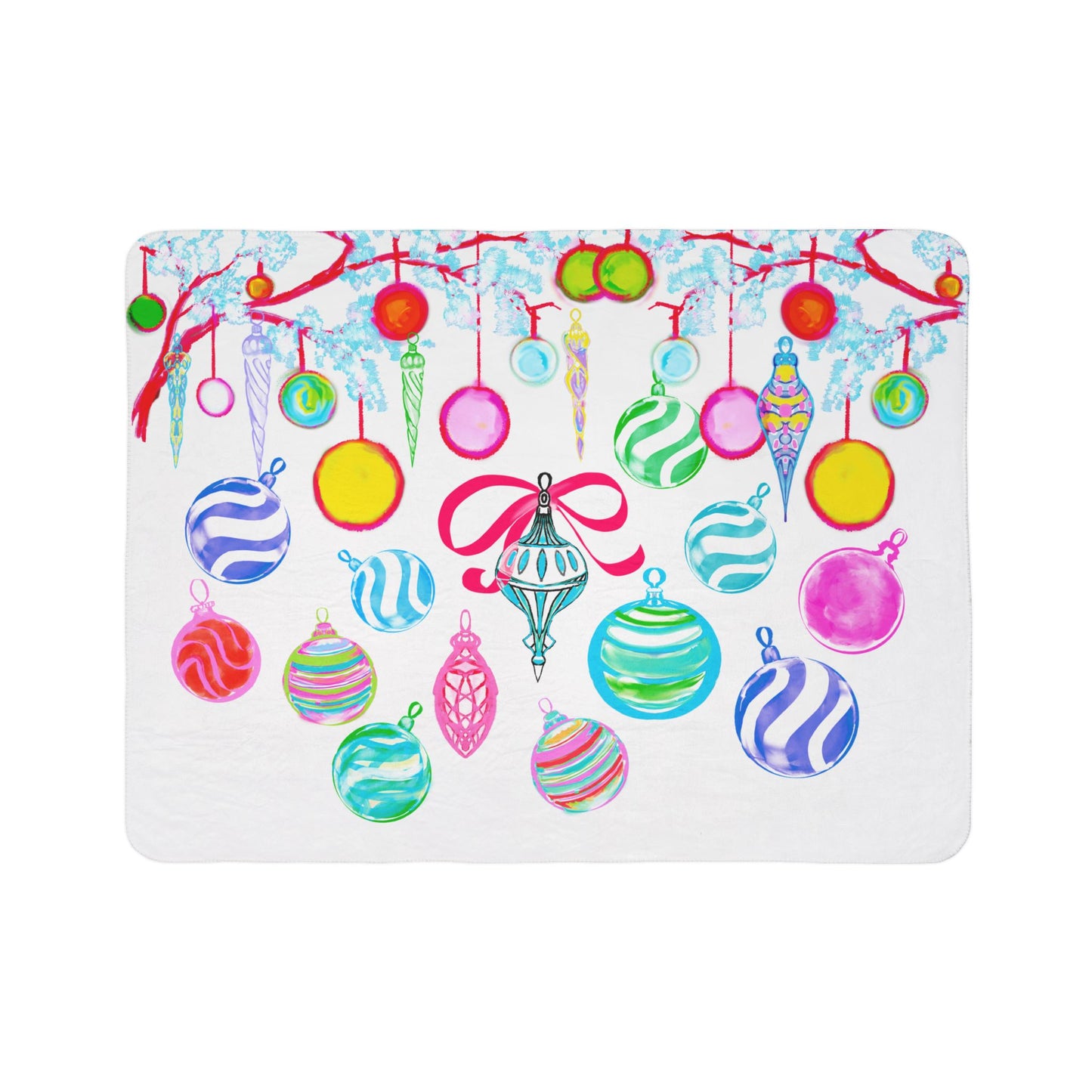 Fleece Sherpa Blanket Christmas Snuggle