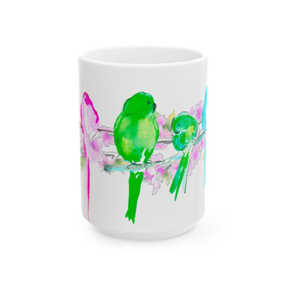Blossoms & Birds Ceramic Mugs