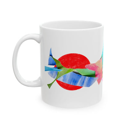 Pattern Play Mug Pink Red Blue