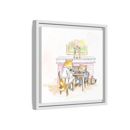 Kitty Fun Matte Canvas Framed