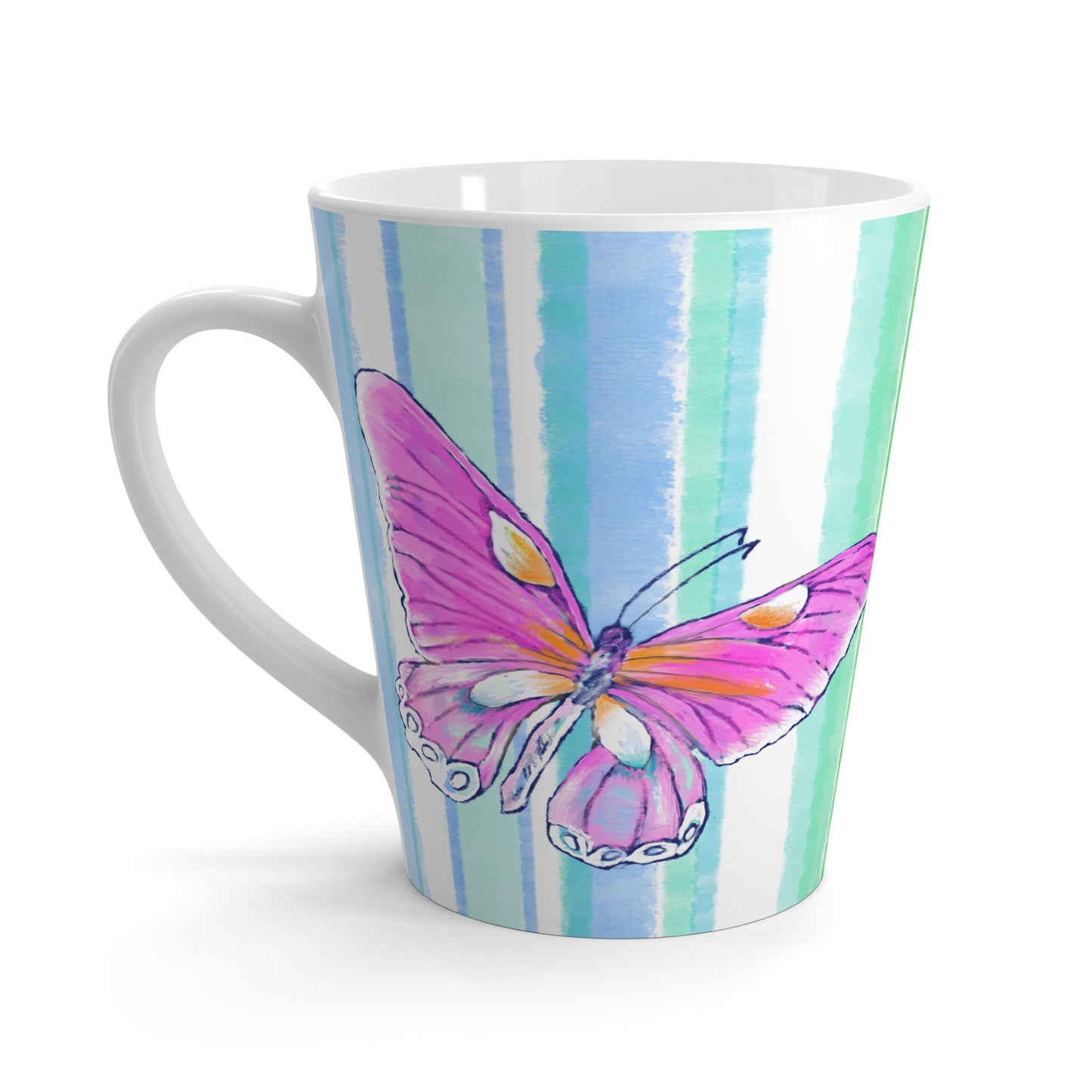 Fun Stripes Latte Mug