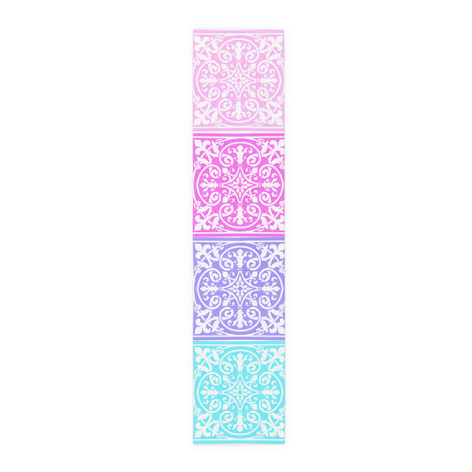 Table Runner Scroll Work Art (Cotton or Poly)