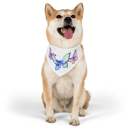 Pet Bandana Collar Colorful Flutter Charm