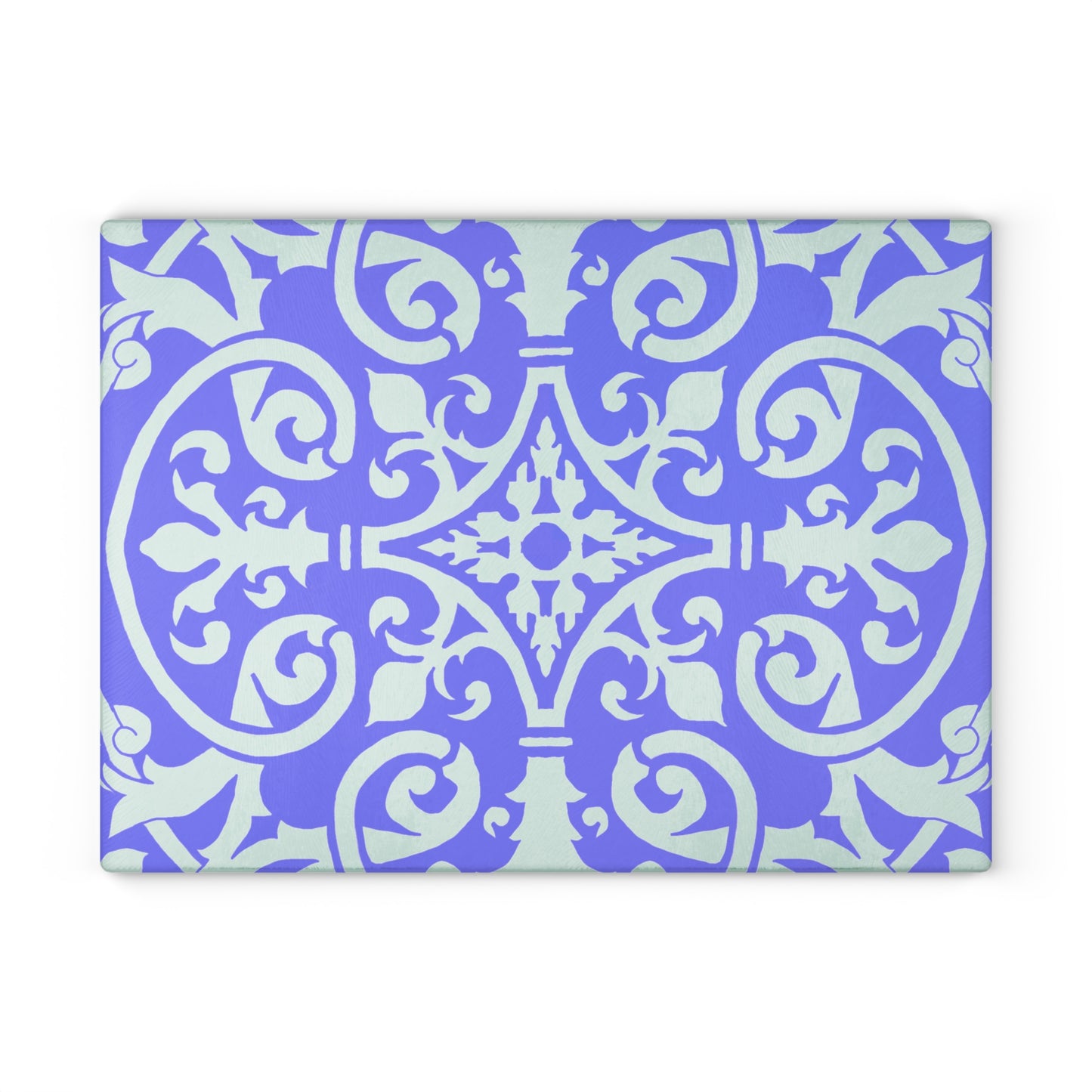 Glass Cutting Board Watercolor Pattern