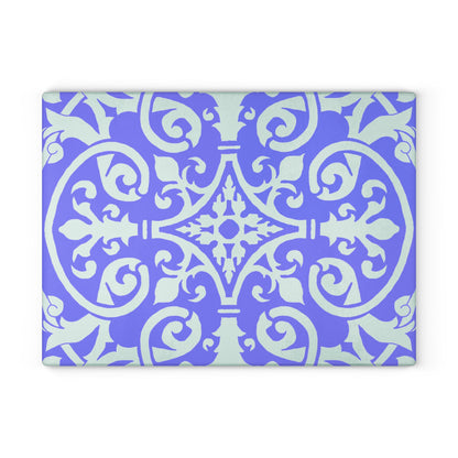 Glass Cutting Board Watercolor Pattern