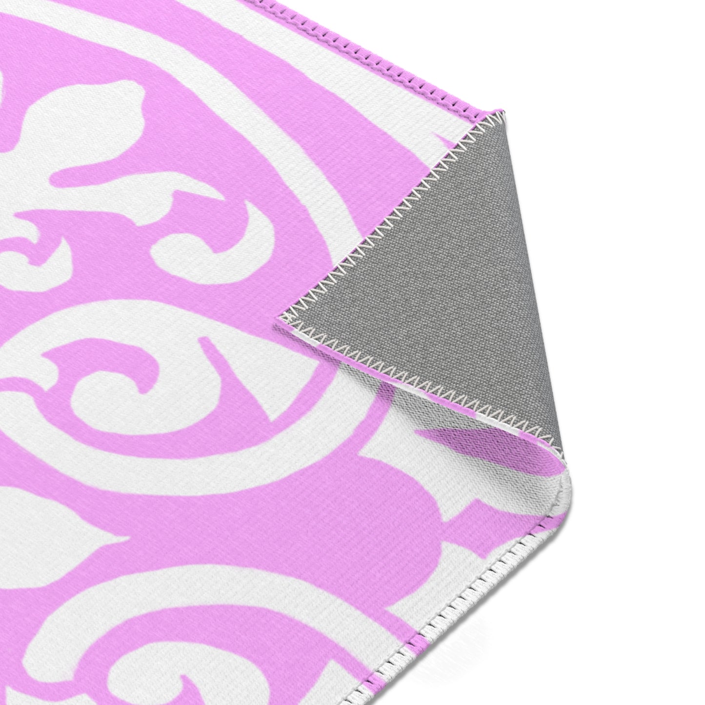Scrollwork Indoor/Outdoor Rug Pink