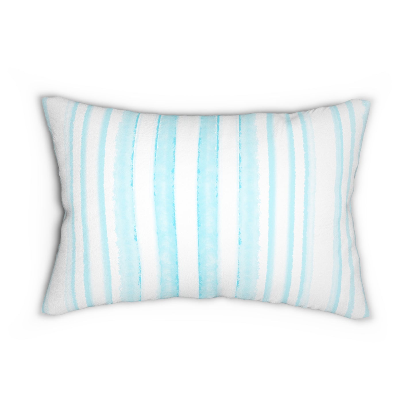 Pillows Lumbar Pillow Butterfly Bliss with Blue Stripes