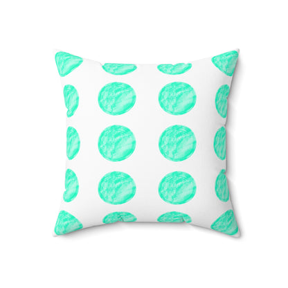 Polka Dot Joy Pillow "Light from within beautifies a home"