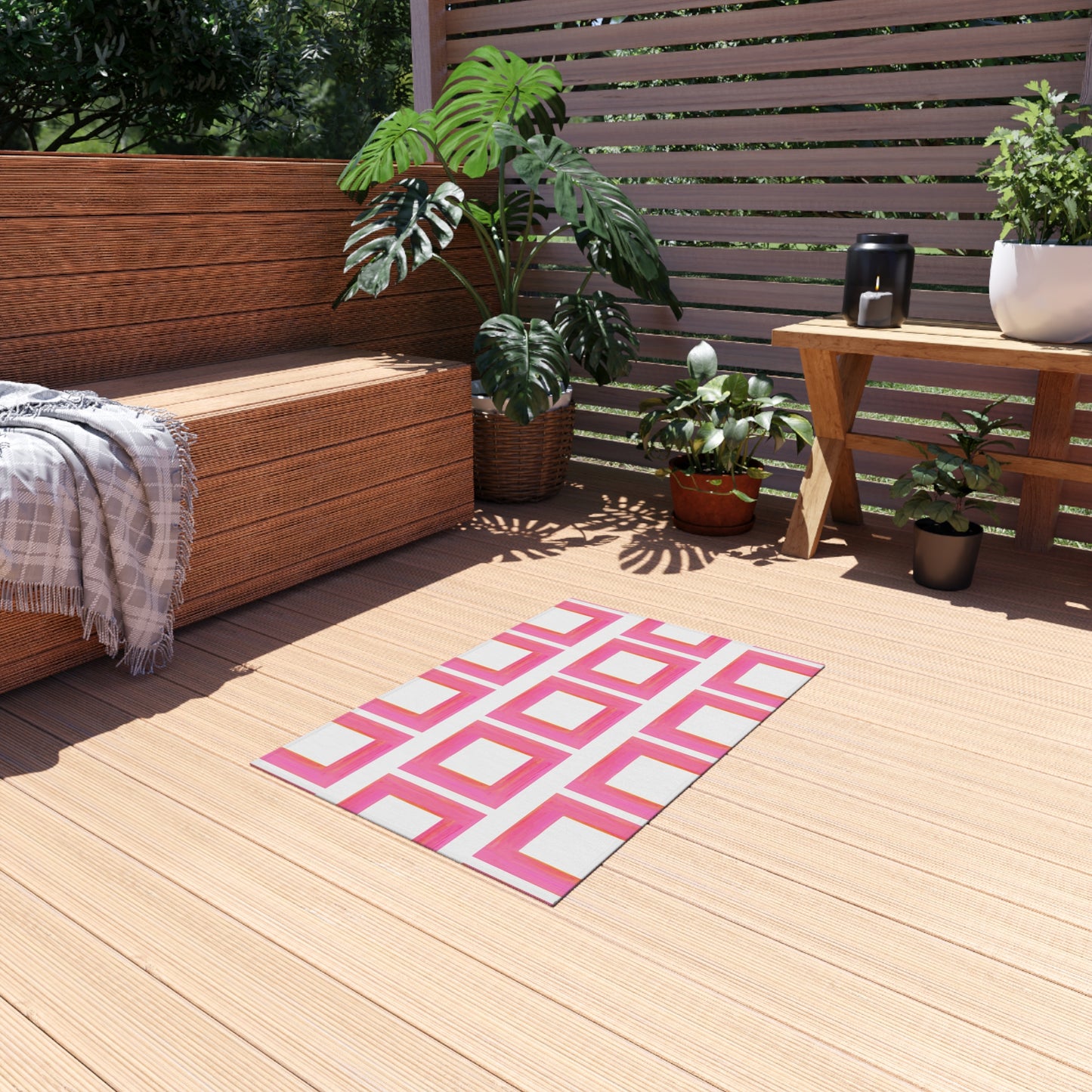Indoor/Outdoor Rug Color Block